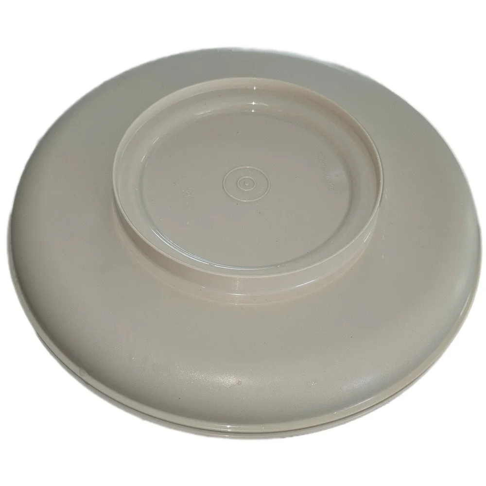 Vintage Tupperware Servalier Bowl and Lid Replacement‎ Almond Beige Round 812-24
